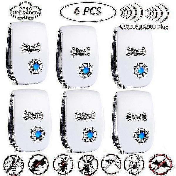 6 Pack Ultrasonic Insect Repellent Control Electronic Insect Repellent Mosquito Mouse Repel Insect C