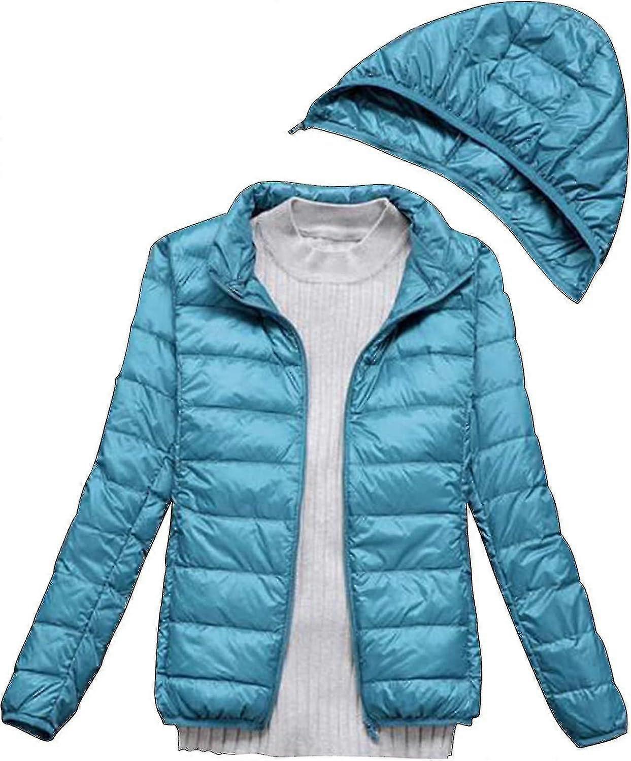 Women's Winter Thin And Light Down Coat Casual Down Coat Slim Quilted Jacket With Detachable Plus Size Maternity_fs