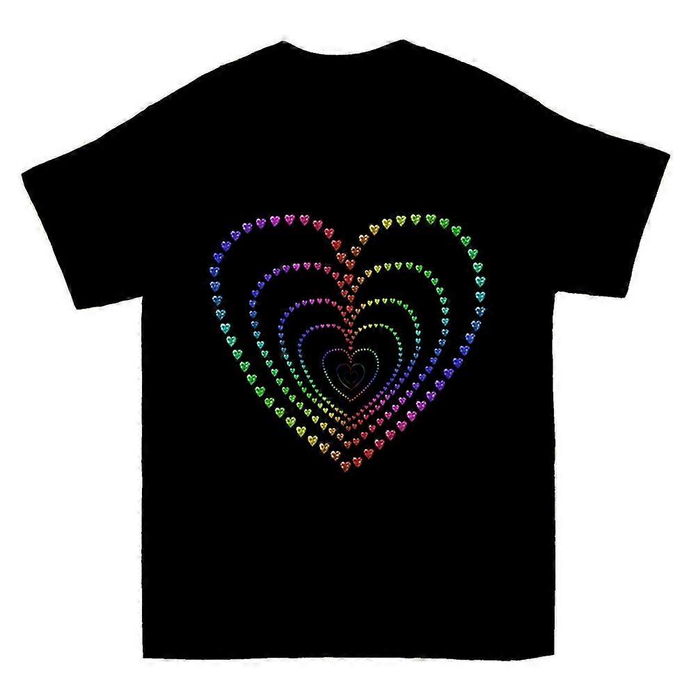 Echo Rainbow Jewel Hearts T-shirt