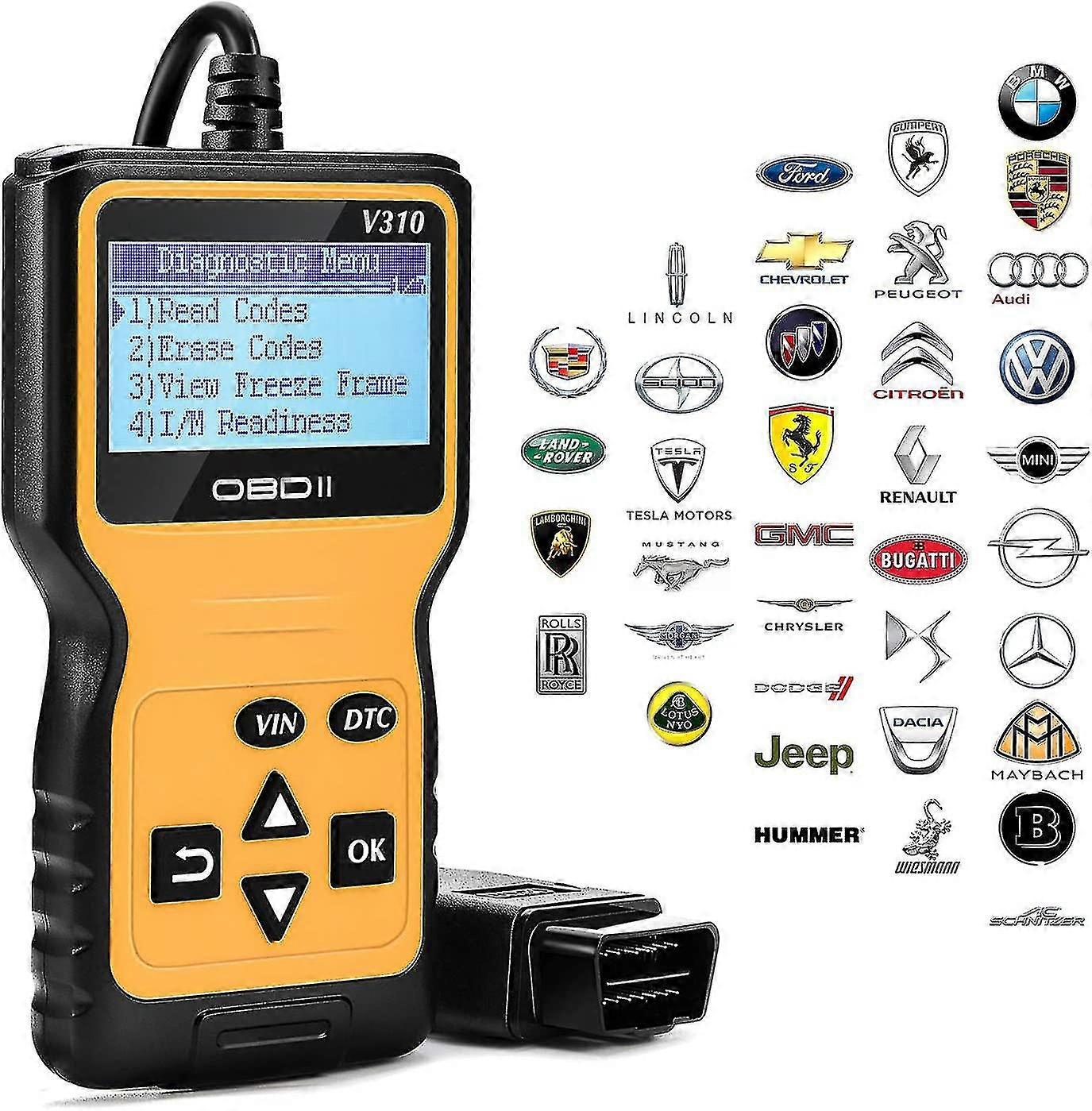 Auto Diagnostic Scanner Tools Auto Reader Car Reader Read And Erase Error Codes Engine Detect