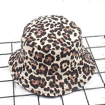 2024 Sombrero de pescador con estampado de leopardo Sombrero de pescador reversible Viaje al aire libre Sombrero de Panamá Sombreros de gorra para el sol para hombres y hombres