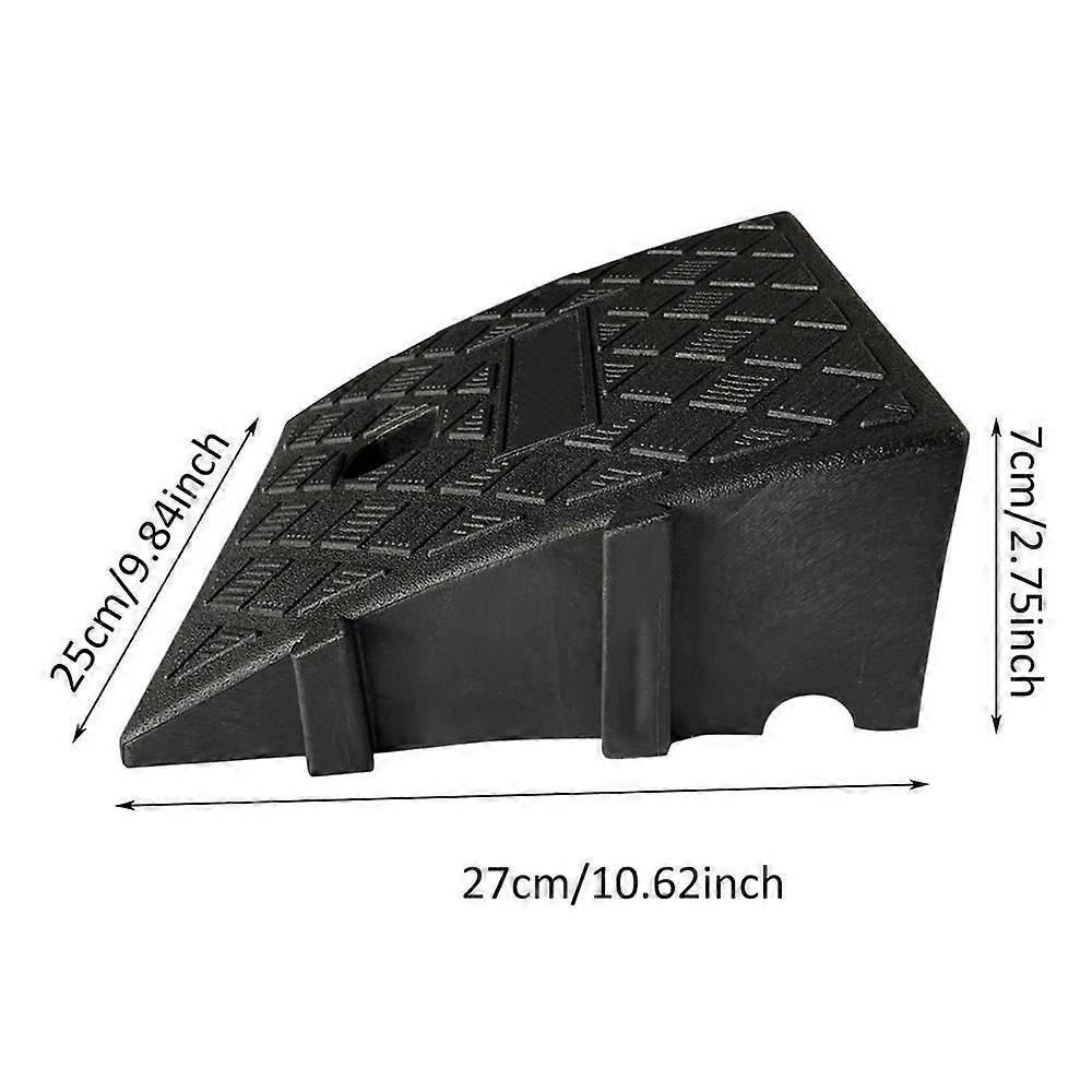 Car Curb Ramp PVC Portable Lightweight Threshold Kit Set Hard Plastic Door Sill Ramp Step Pad Ramp For Driveway Car Motorcycles