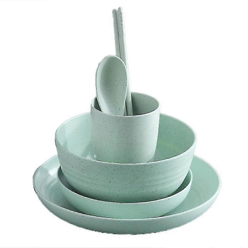 6-piece Wheat Straw Creative Household Japanese-style Tableware Set