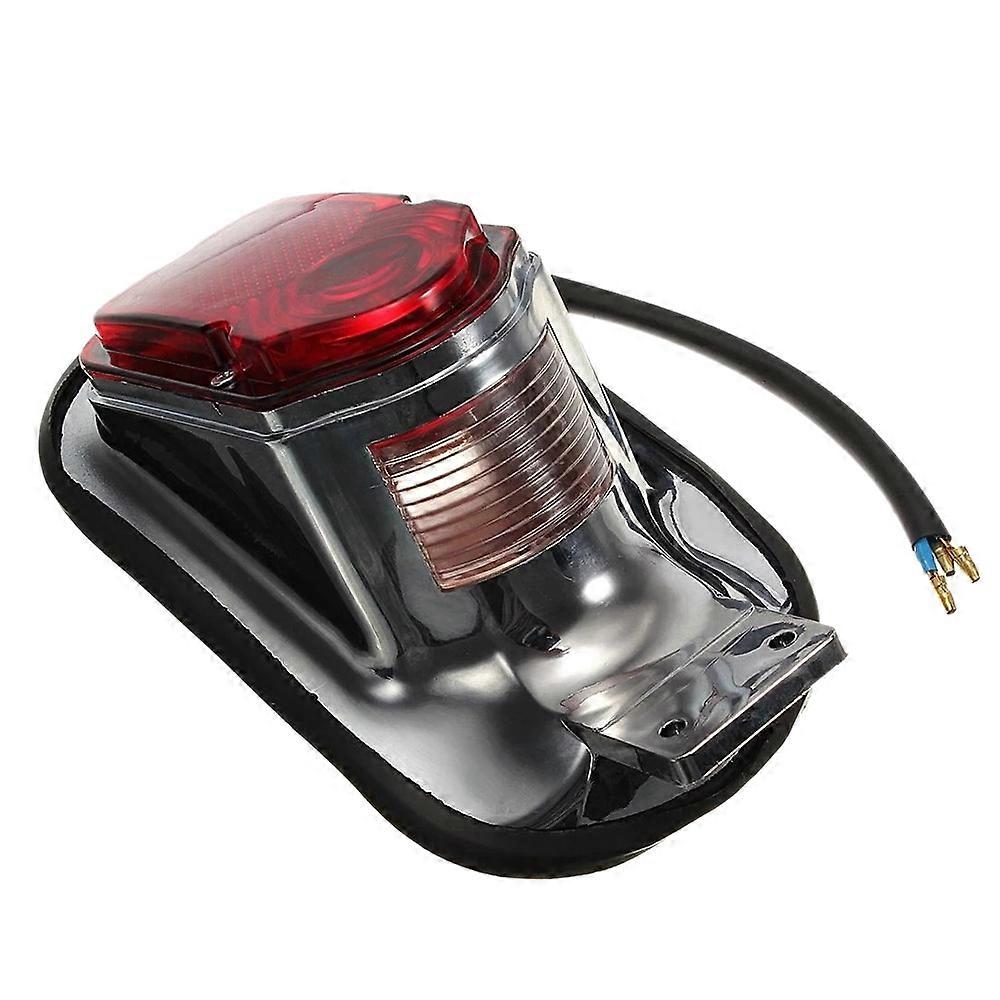 Universale Moto Fanale Posteriore Piastra di Montaggio Piastra Indicatore di Direzione Posteriore Coda Freno Stop Lamp per Choppers Cruisers Classi...