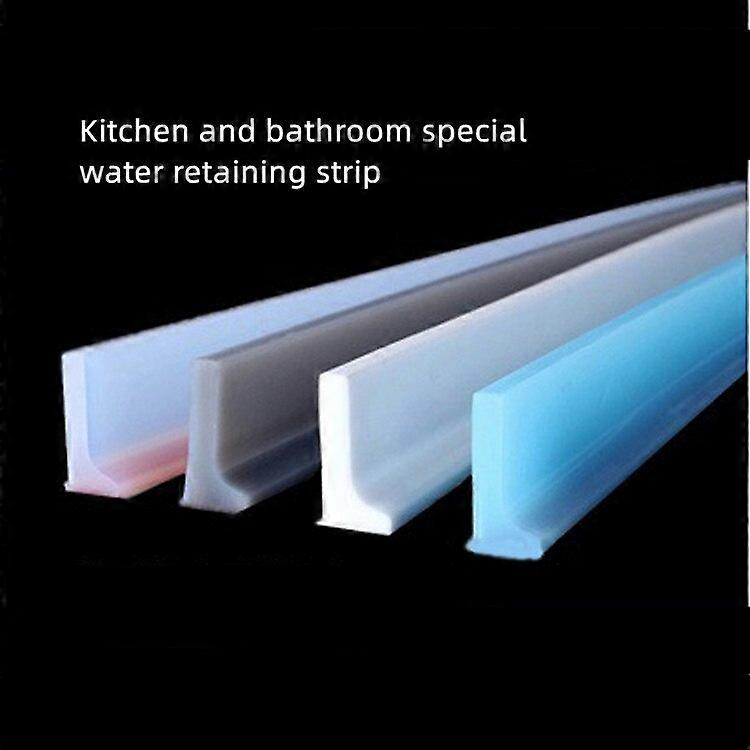 Rubber Silicone Shower Barrier Water Stopper Bathroom Waterproof Strip Water Retaining Strip Bendable Door Bottom Sealing StripCraft Pipe Cleaners