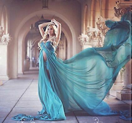 Le زوجين الأمومة التصوير الدعائم ثوب طويل الشيفون الحلو القلب Materrnity فساتين ماكسي لالتقاط الصور النساء الحوامل اللباس التنانير