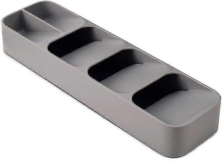 Compact Cutlery Organizer Kitchen Drawer Tray,gray