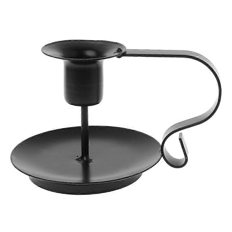 Retro Iron Taper Candle Holder Candlestick Stand Candlelight Candelabrum Dinner