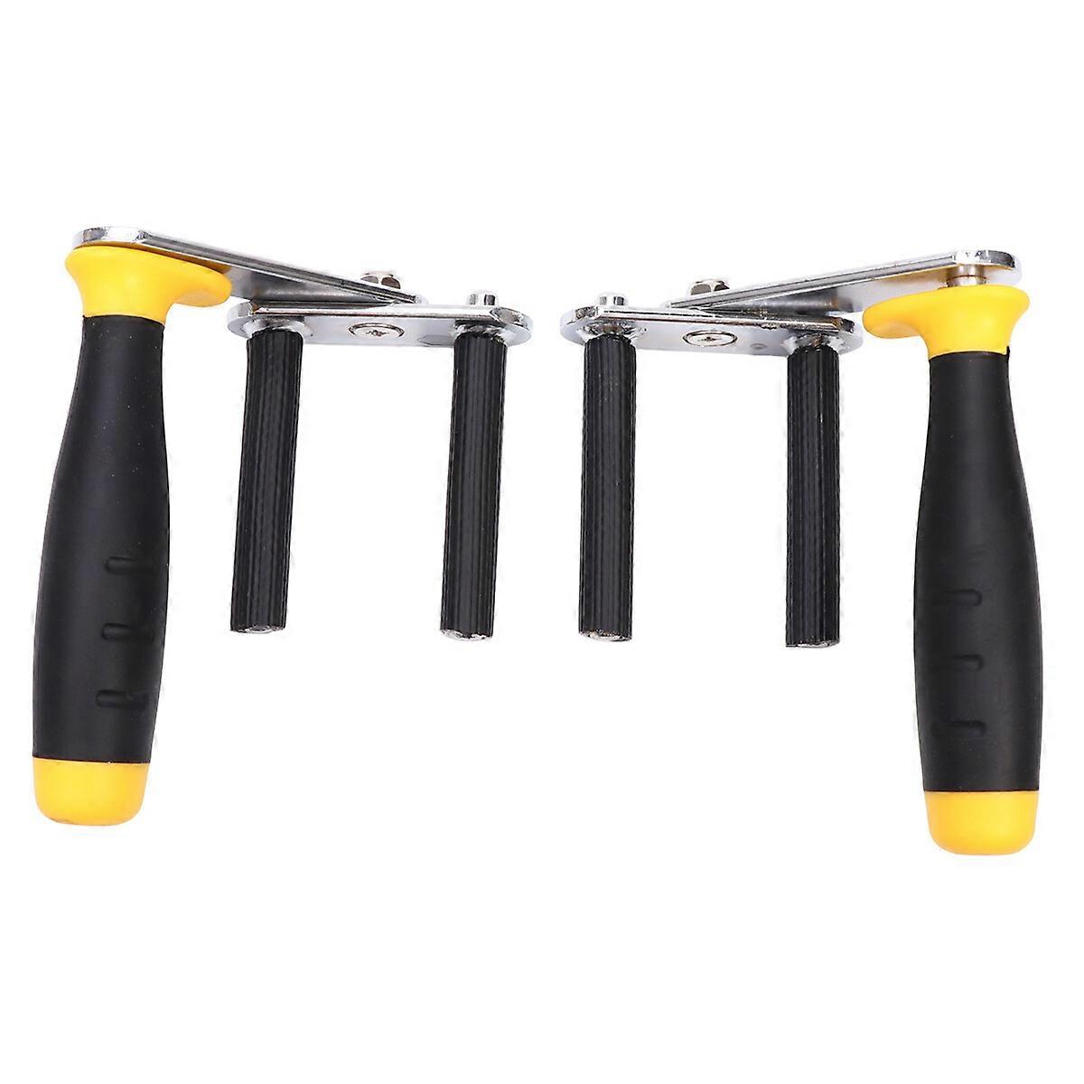1 Pair Gypsum Board Lifter Portable Ceramic Tile Gypsum Board Lifter Multi Function Glass Carrying Tool with Random Color Handle (Black and Yellow)