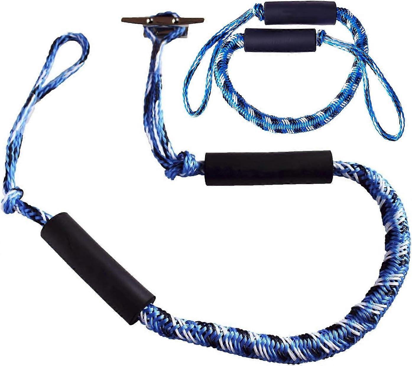 2025 New 2 packs of bungee dock line mooring rope, single length mooring lines, bungee dock line, 4-5.5 ft bo