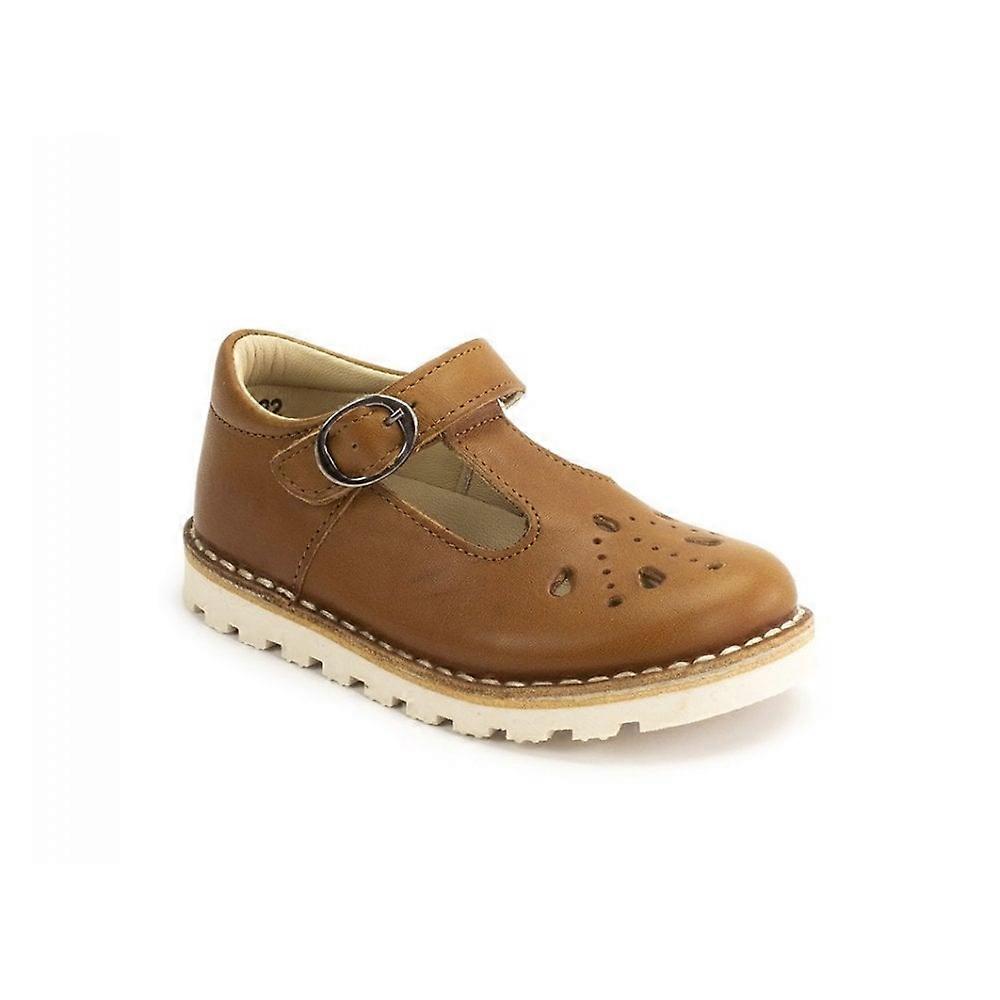 Kids Petasil Chunky Sole Tbar In Cognac