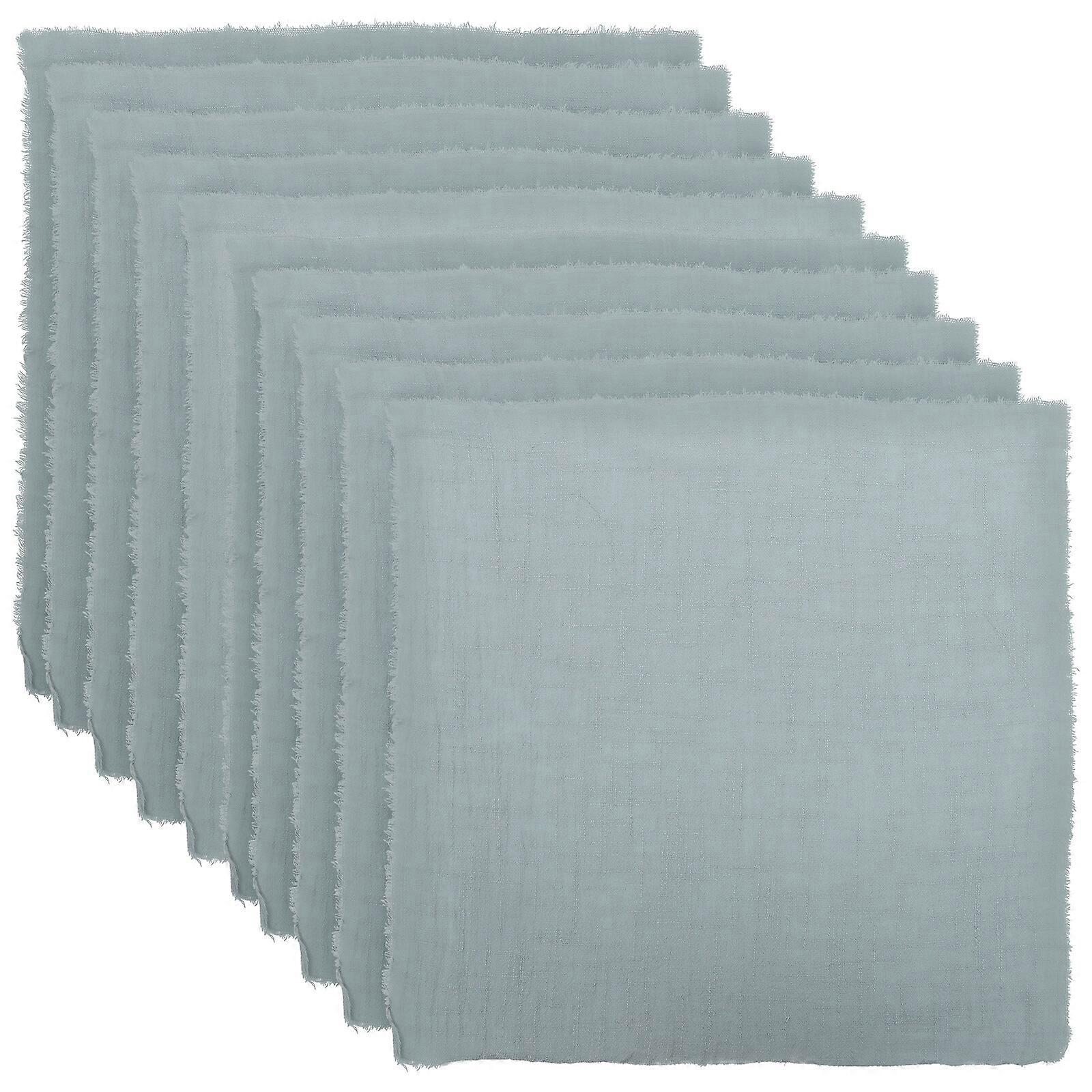 12pcs Large Square Dinner Napkins Decorative Tassel Napkin Reusable Polyester Table Napkins