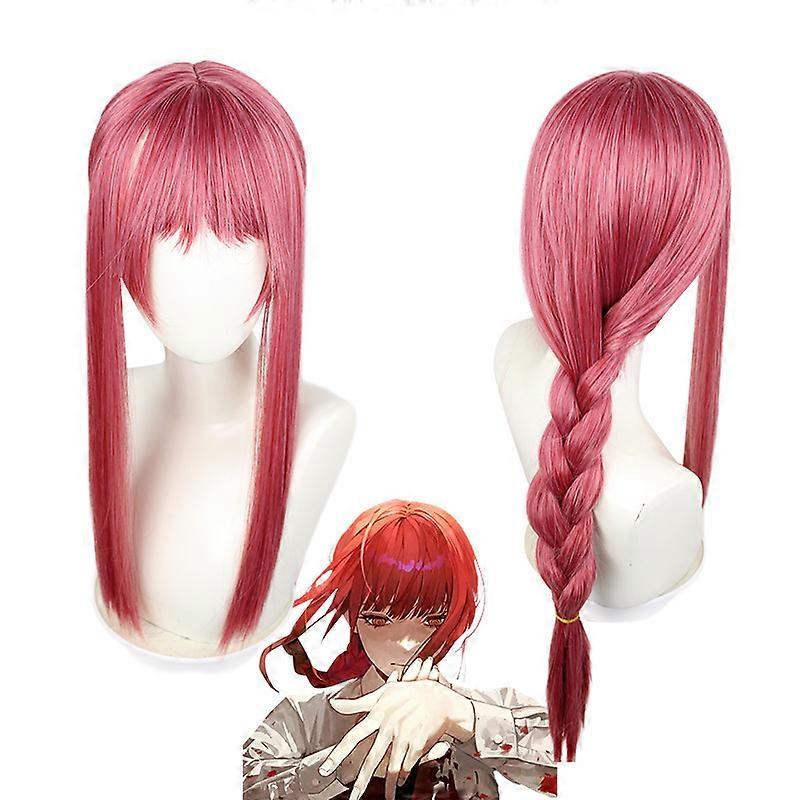 Pink Red Cosplay Braids Wigs for Chainsaw Man