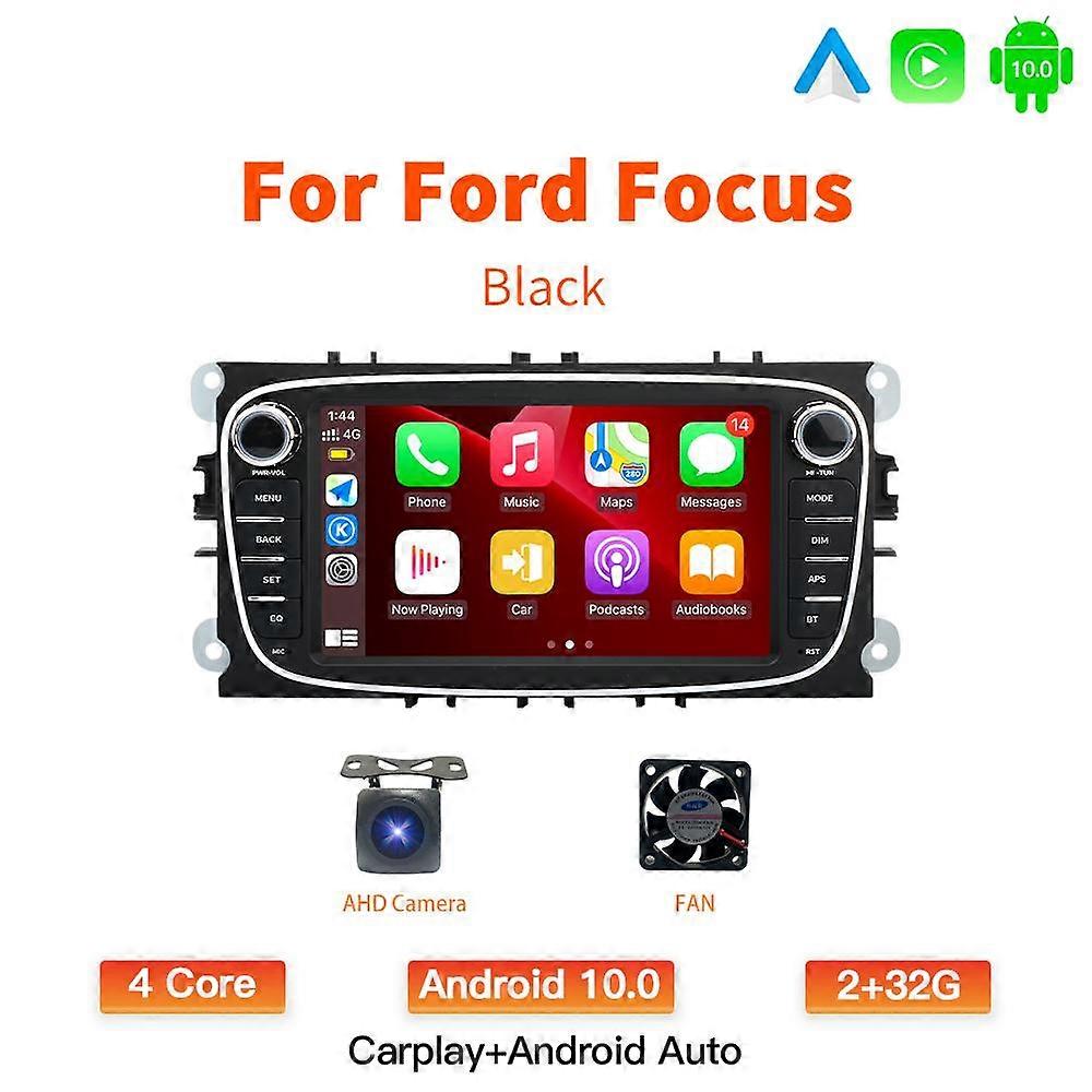 GATAXASKY Für Ford Focus S-Max Mondeo 9 Galaxy C-Max GPS Navigation Video Auto Android CarPlay Radio Multimedia Player KEINE DVD