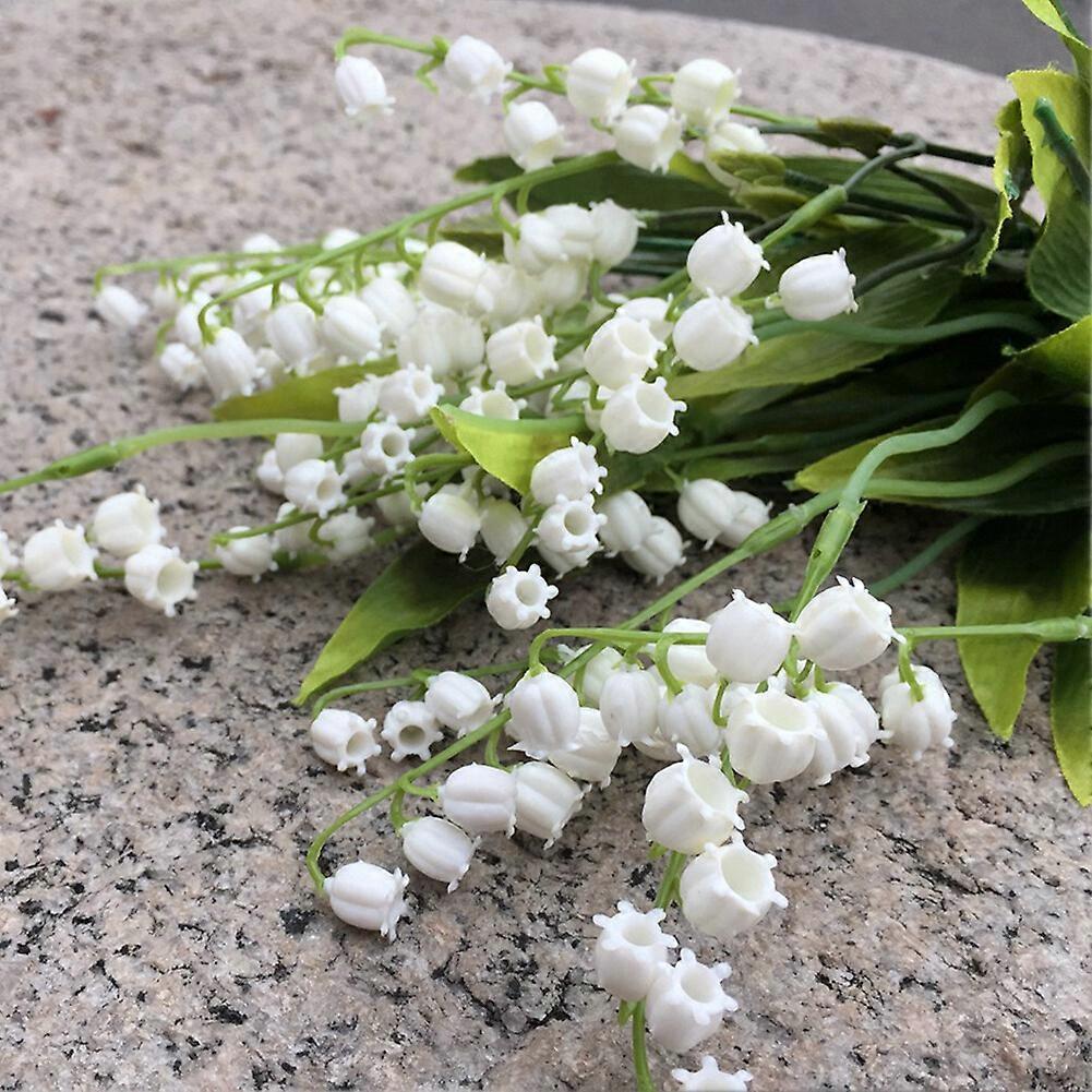 1pcs Artificial Lily of The Valley Flowers Bush for Home Garden Wedding ...