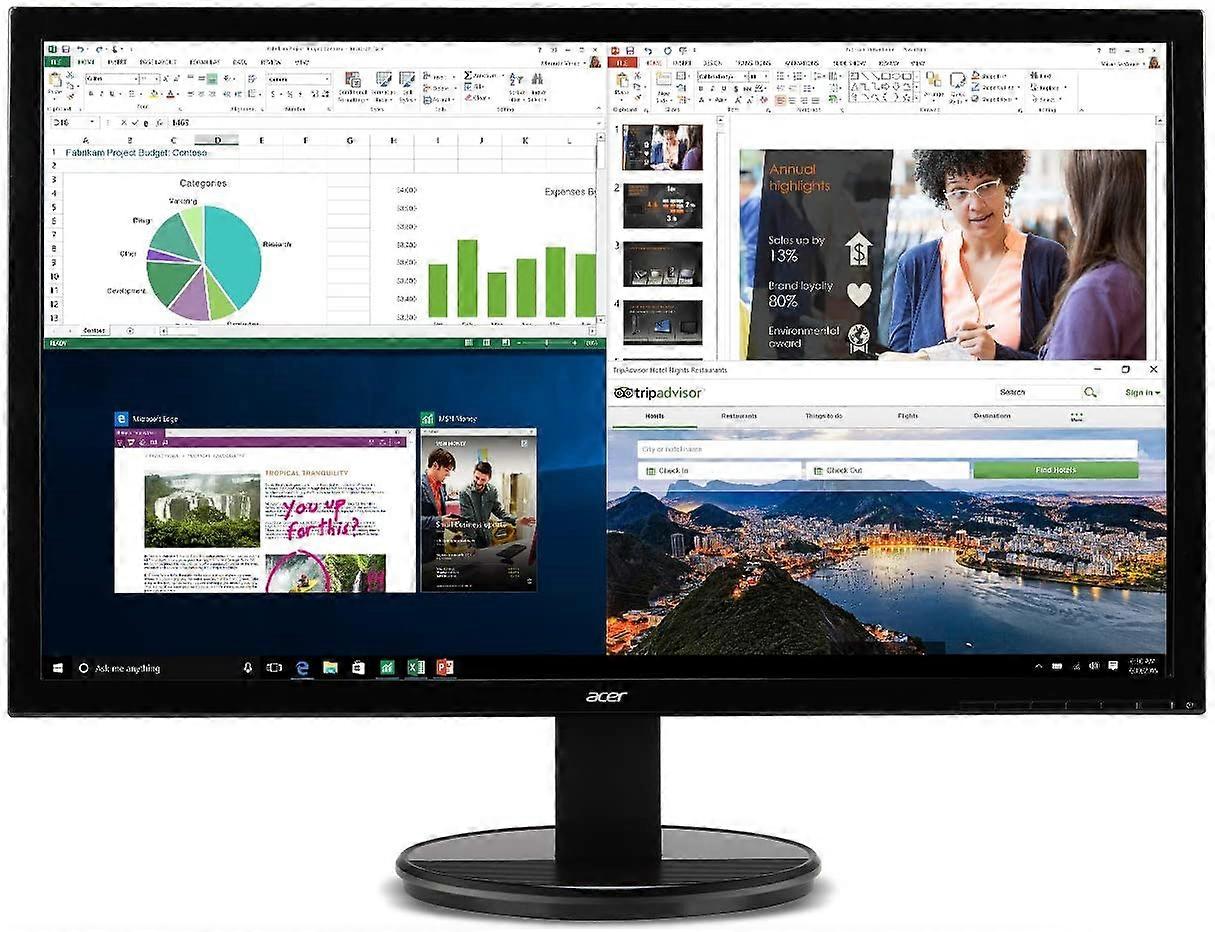 HD (1366 x 768)HDMI & VGAポートAcer K202HQL Abi 19.5インチ HDモニター (HDMI & VGAポート)、ブラック、19.5インチ