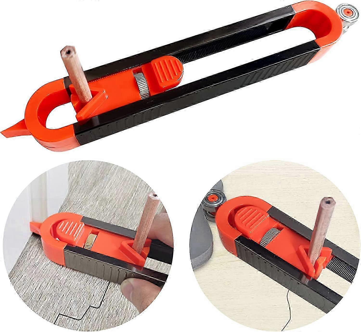 Contour Gauge With Lock, Profile Tool Woodworking Measuring Ruler Irregular Contour Duplicator Tools