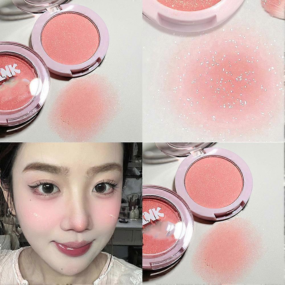 Fine Shimmer Single Color Blush Matte Highlight Shimmer Eye Shadow Disk