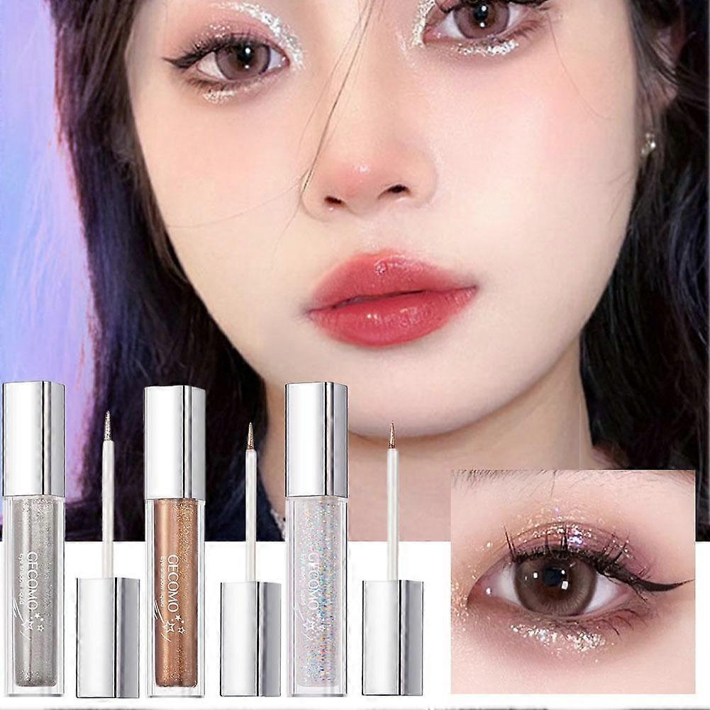 01# Galaxy Star Diamond (A)$ Gemon Flowing Color Eyeshadow Liquid Super Flash Pearlescent Brightening High Gloss Silkworm Monochrome Sequin Liquid
