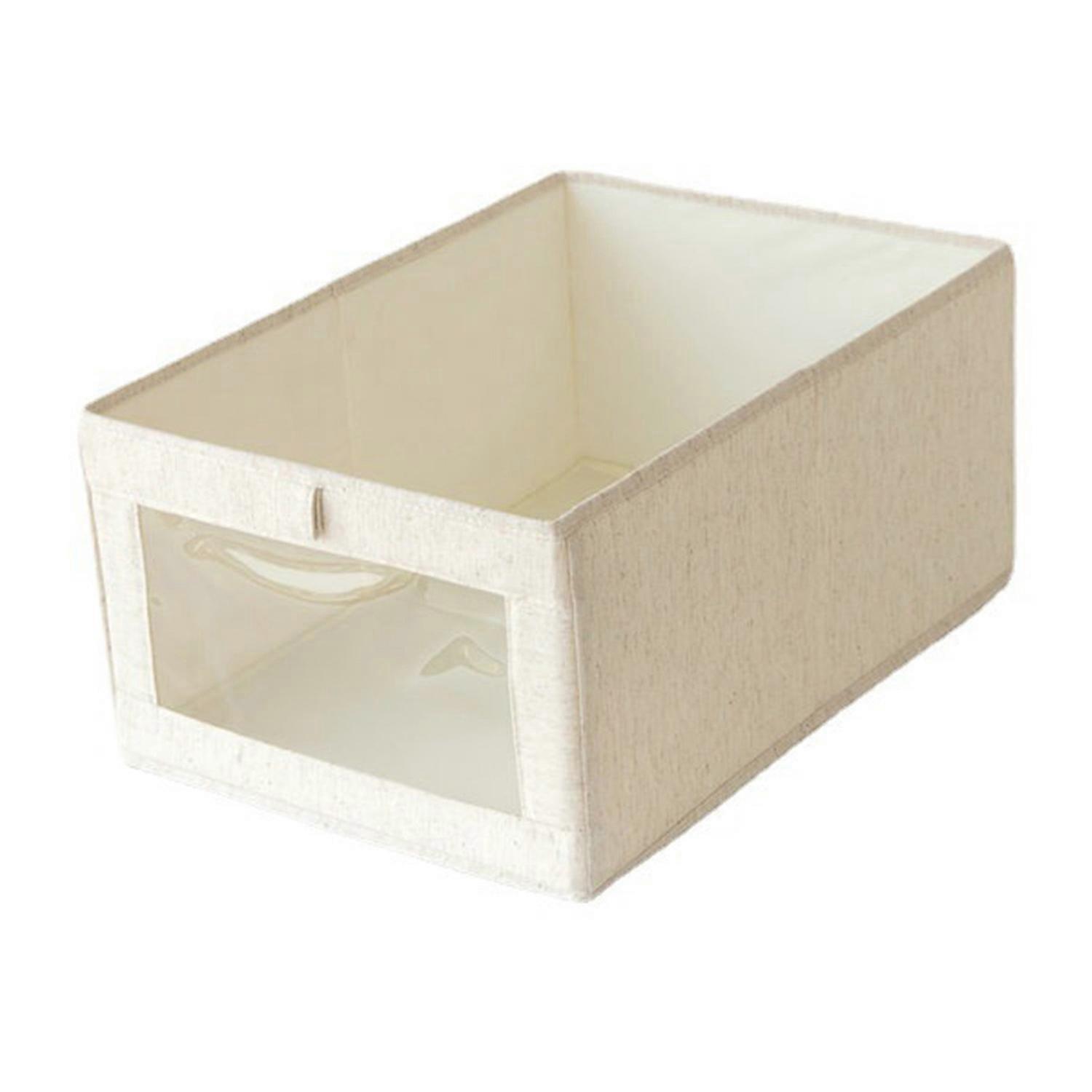 Storage Box Visual Window Foldable Fabric Art Drawer Type Cabinet Clothes Jeans Finishing Box Daily