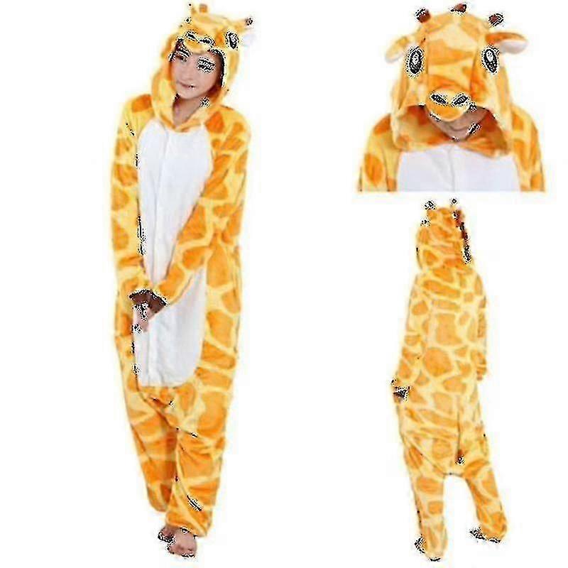 Unisex Erwachsene Tier Charakter Kostüm Strampler Pyjamas Einteiler M Giraffe