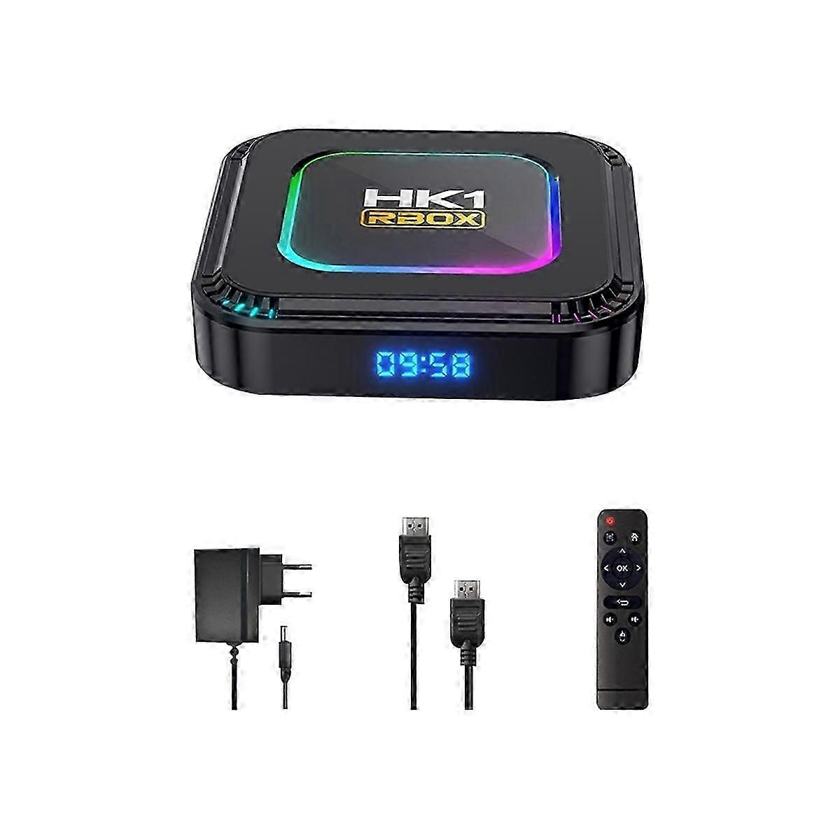 Smart Tv Box Android 13 4+64g Rk3528 8k Hdr 10 Rgb Light With Wifi6 Bt 5.0 Voice Media Player Tv Box Au Plug