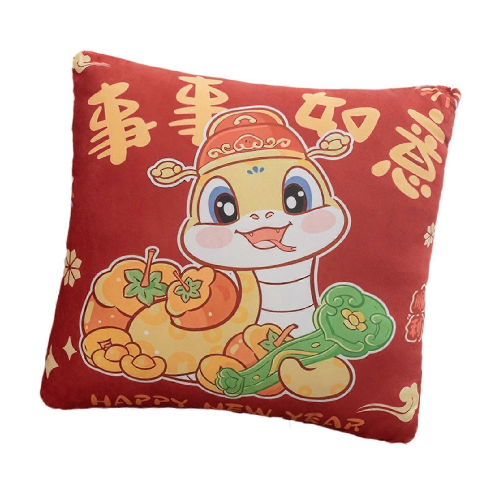 السنة الجديدة رمي وسادة الثعبان تحت عنوان الكرتون لينة السنة الجديدة هدية وسادة وسادة البرسيمون