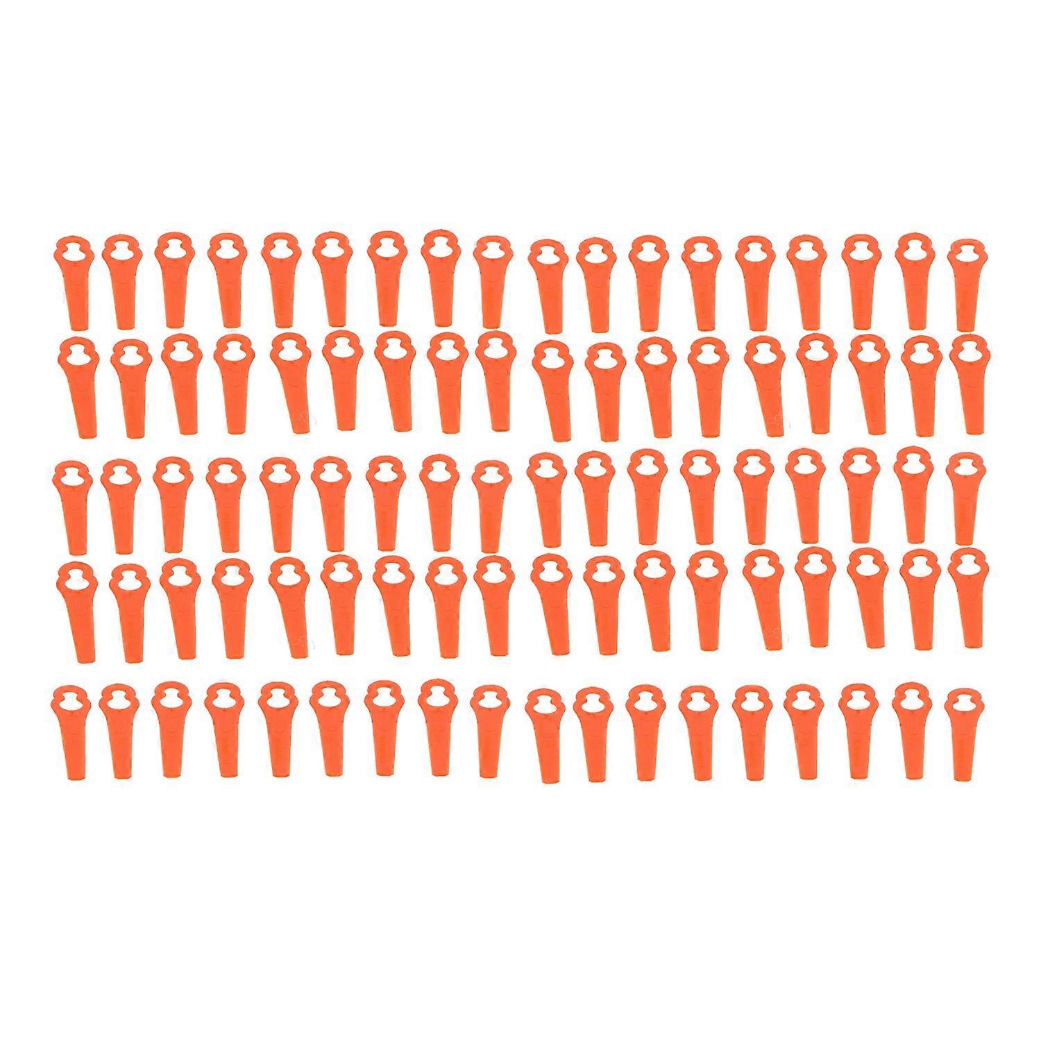 100Pcs Plastic Cutter Blades Lawn Mower Cutting Tools Replacement Garden Pruning Accessories