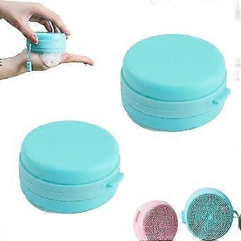Silicone Body Brush, Shower Scrubber, 2pcs Silicone Bath Brush Scalp Brush, Silicone Scalp Massager Shampoo Brush for Body