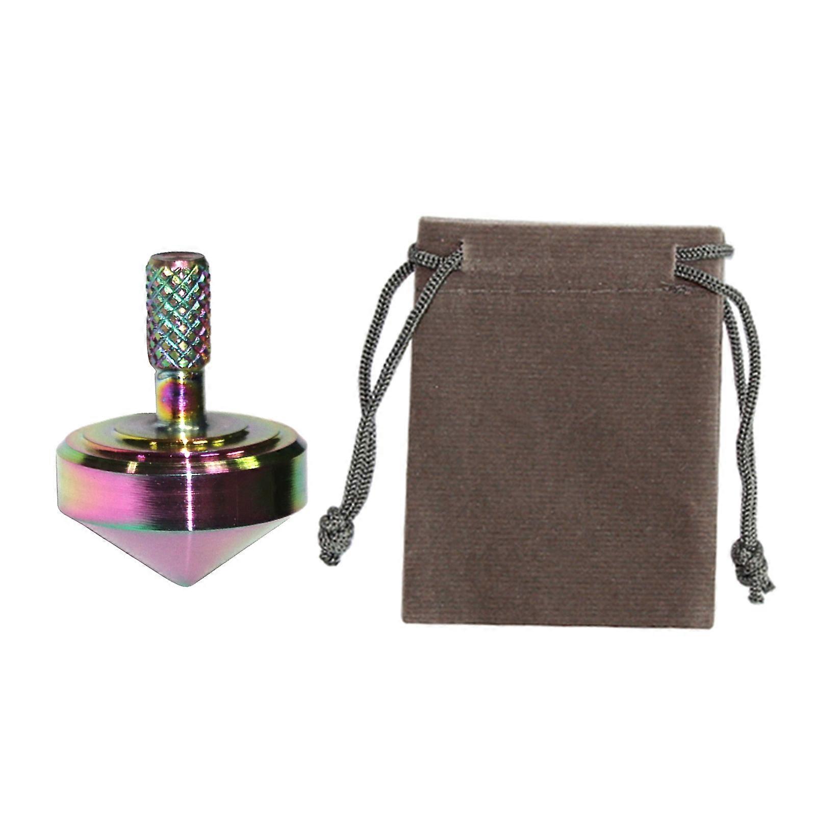 Tabletop Gyro Fingertip Alloy Gyroscope Interactive Fidget Portable Anti Stress Desk Toy Rotary Mute Spinner for Offices Multicolor