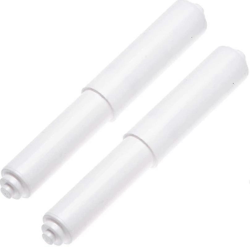 White Toilet Paper Holder Spring Loaded Rollerwhite2pcs