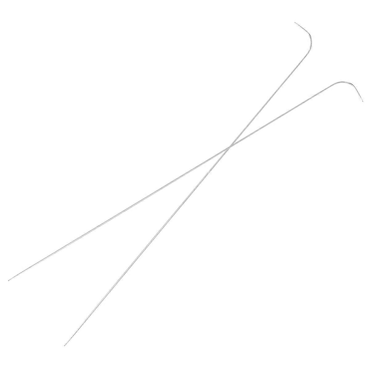 10 Pieces 6 Inches Curved Beading Needle Stainless Bead Spinner Needle String Bead Needle for and String Bead