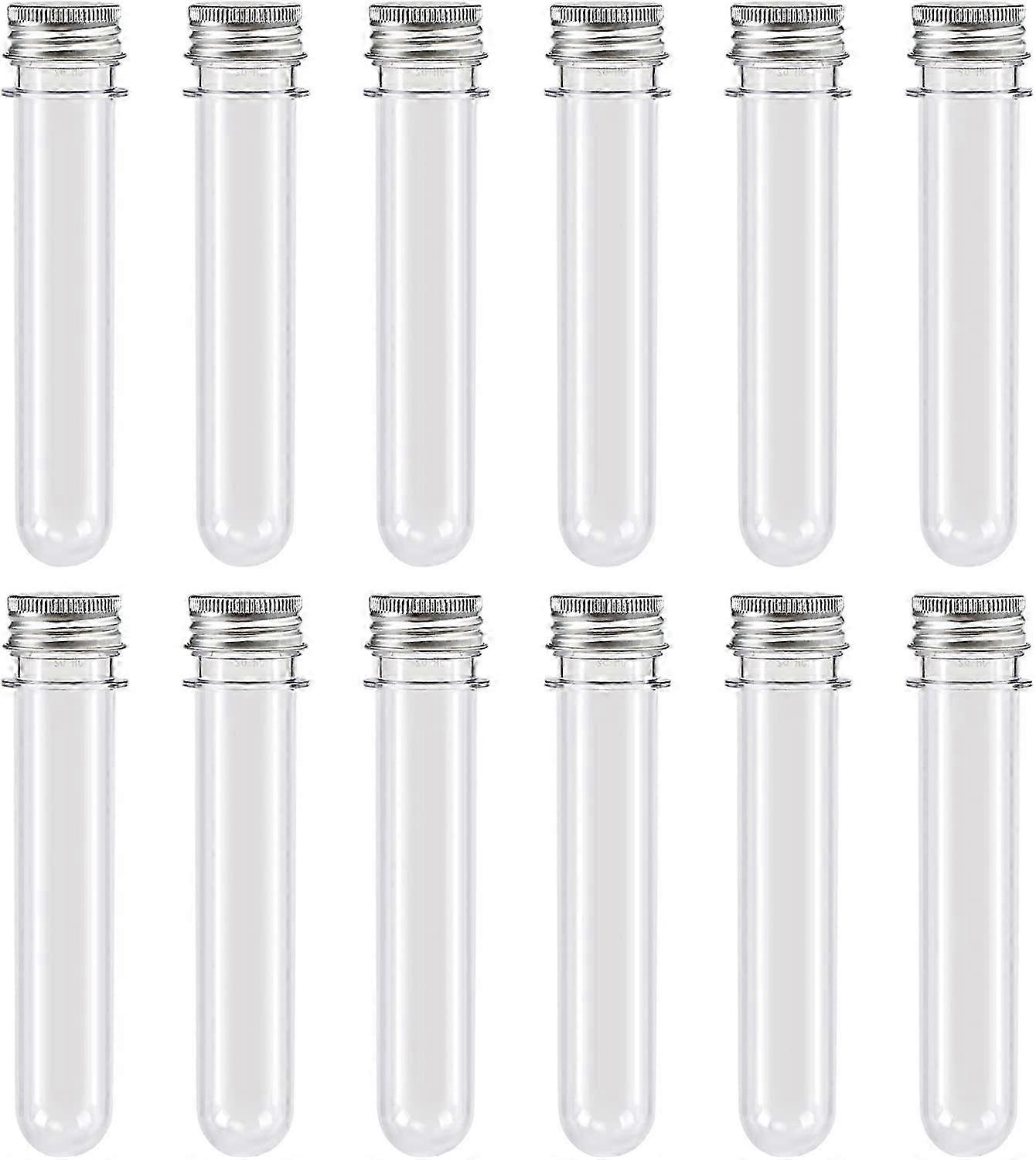 Test tube, 14cm in length, 2.5cm in diameter, with screw - on cap, clear and durable for various uses