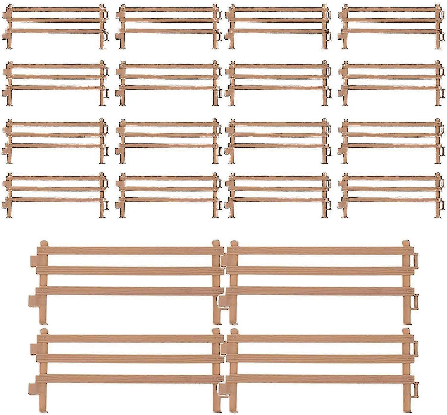20 قطعة سياج مصغر 16 سم ، سياج حديقة صغير ، سياج صغير ، منمنمة جنية