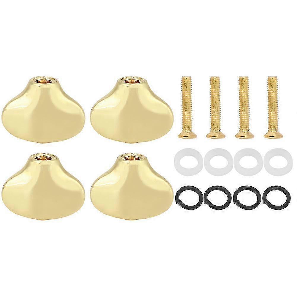 Tuning Peg Cap Ukulele Tuning Knob Handle Small Fish Tail Shape Guitar Shaft BuckleGold