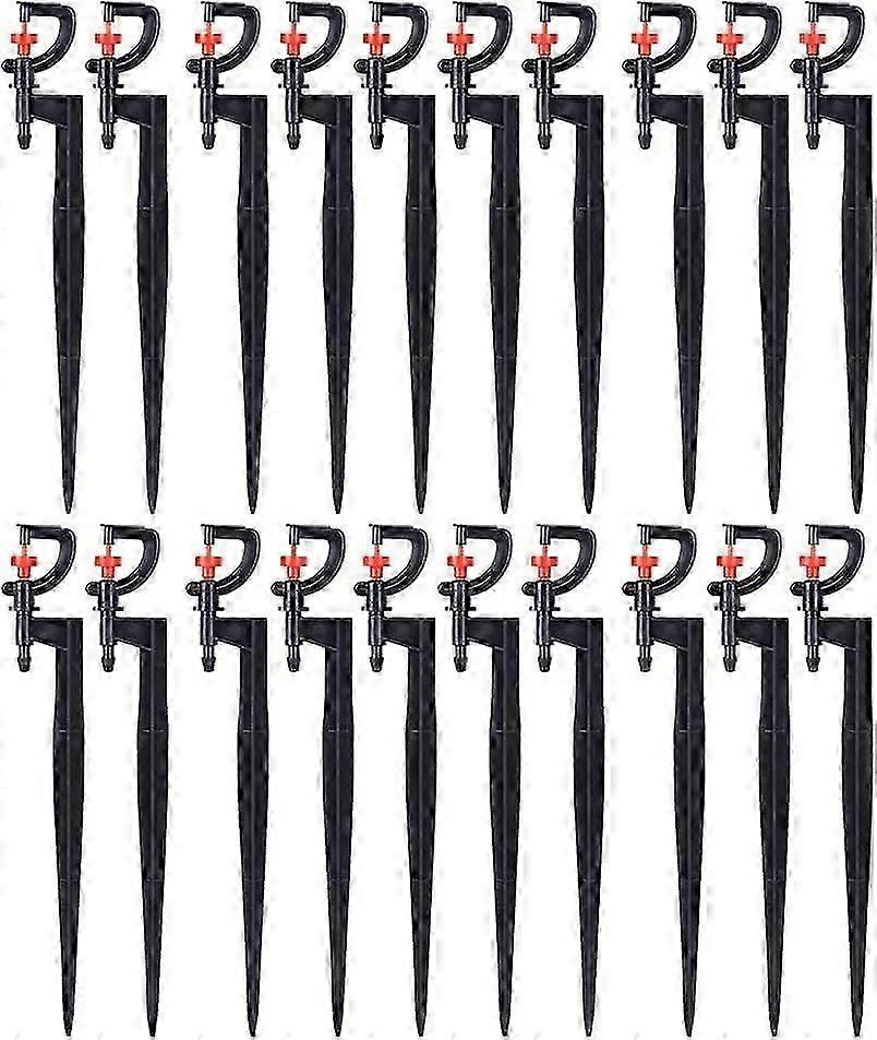 رشاش سقي ، 20 قطعة ، نوع G 180 درجة دوارة الرش الصغير ، لري حديقة الدفيئة مع خرطوم ري 4/7 20 سم