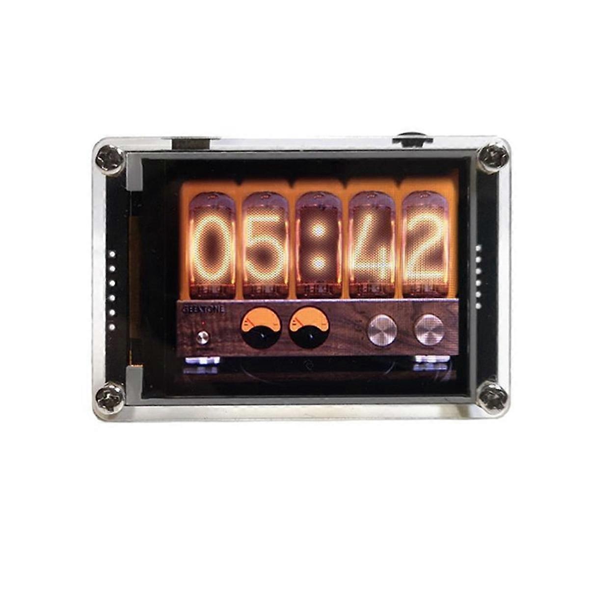 Clock Music Spectrum VU Meter 2,4 Zoll Digitaler Rhythmusanalysator