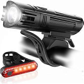 Ensemble d’éclairage de vélo rechargeable USB ultra lumineux avec 4 modes d’éclairage