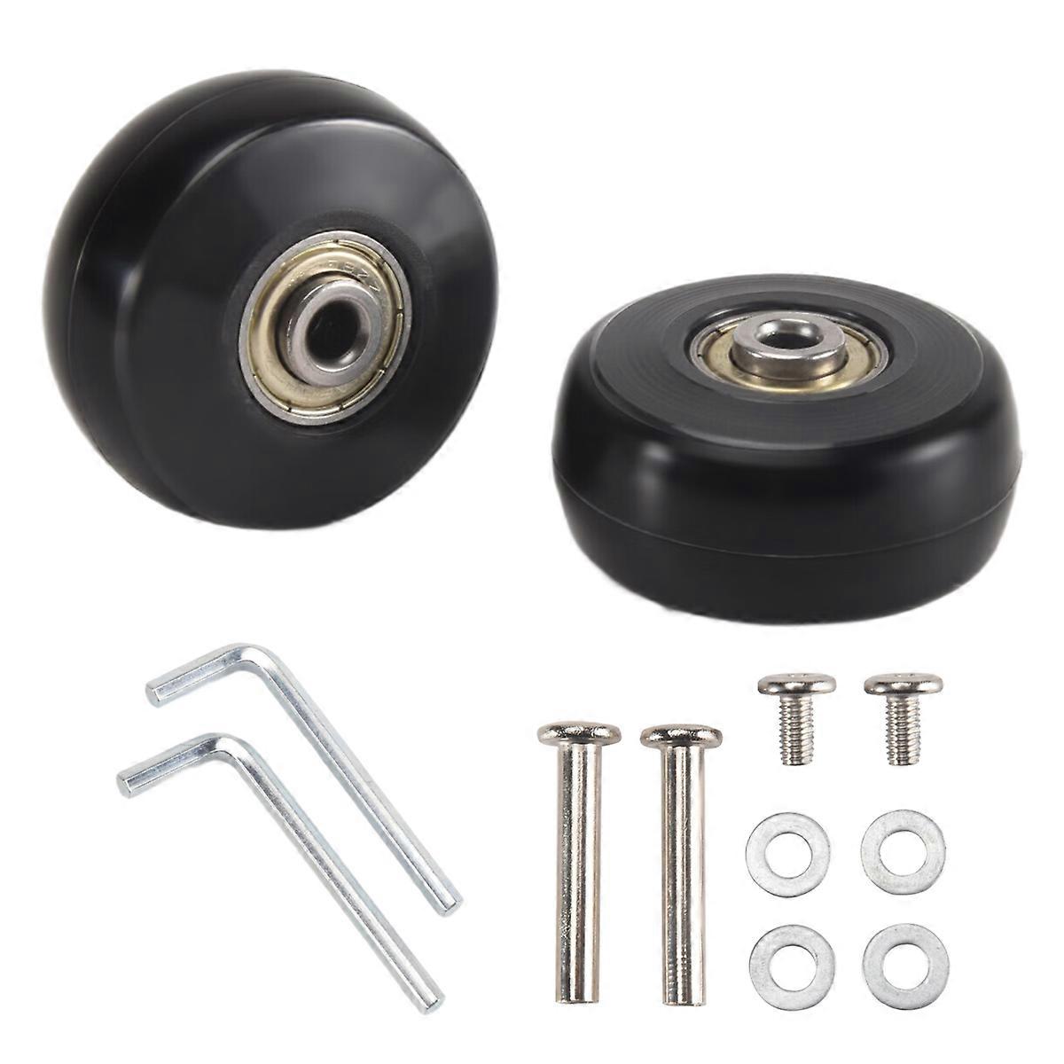 50X24mm スーツケース用交換用ホイール2個セット