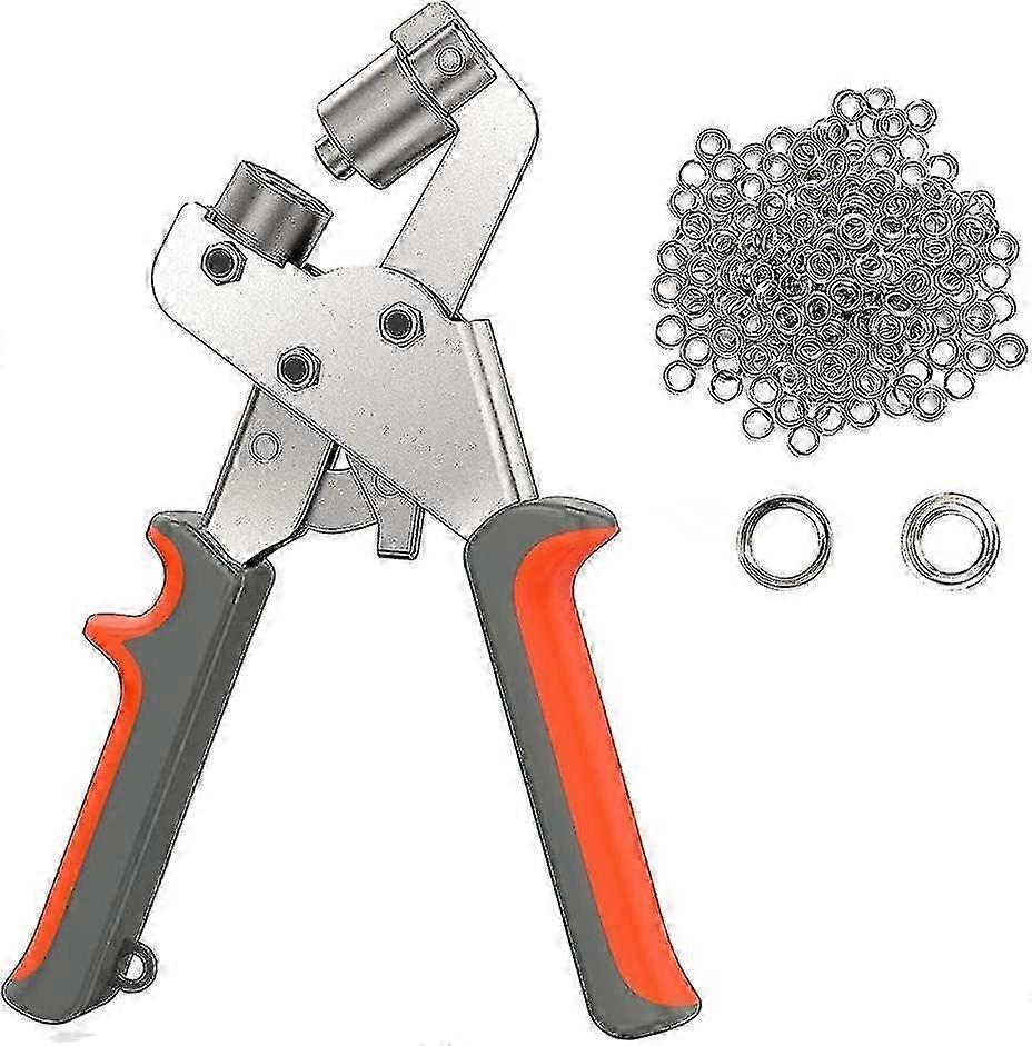 Kit d’œillets de poinçonnage manuel avec pince à œillet et ensemble de 100 pièces pour machine à œillets portable