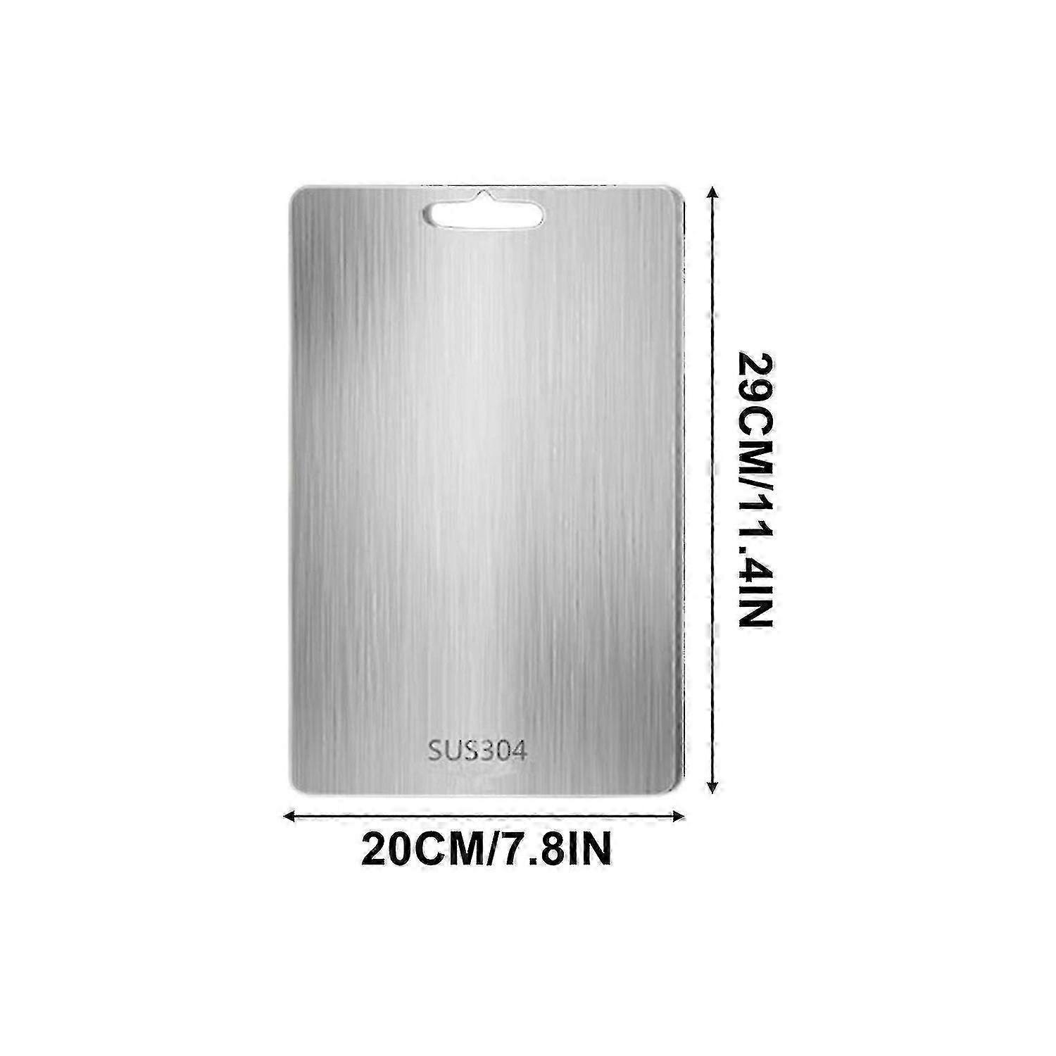 Planche à découper en titane en acier inoxydable 304 de qualité alimentaire pour la cuisine