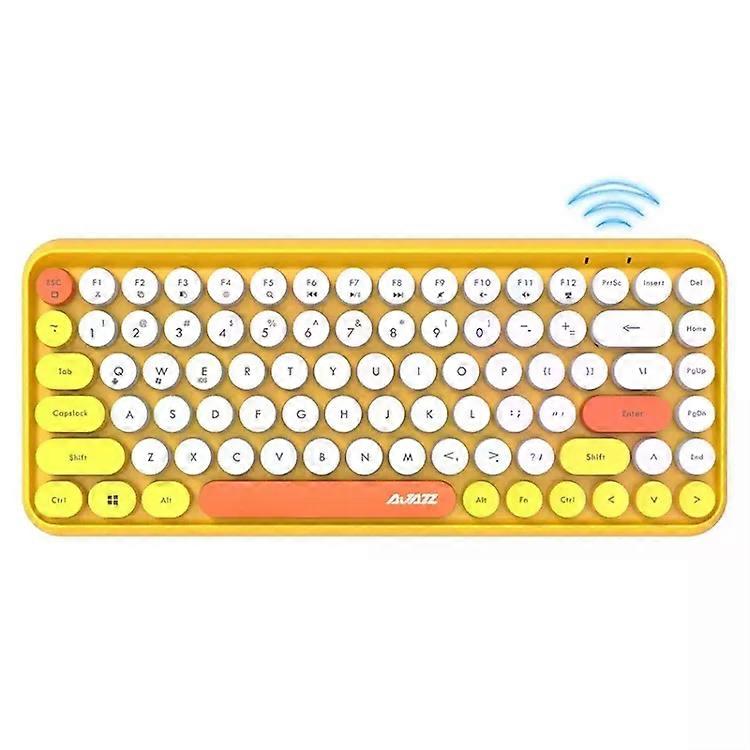 Bluetooth Keyboard-84 Keys,Yellow,for Tablet & Mobile-Ajazz 308I Yellow