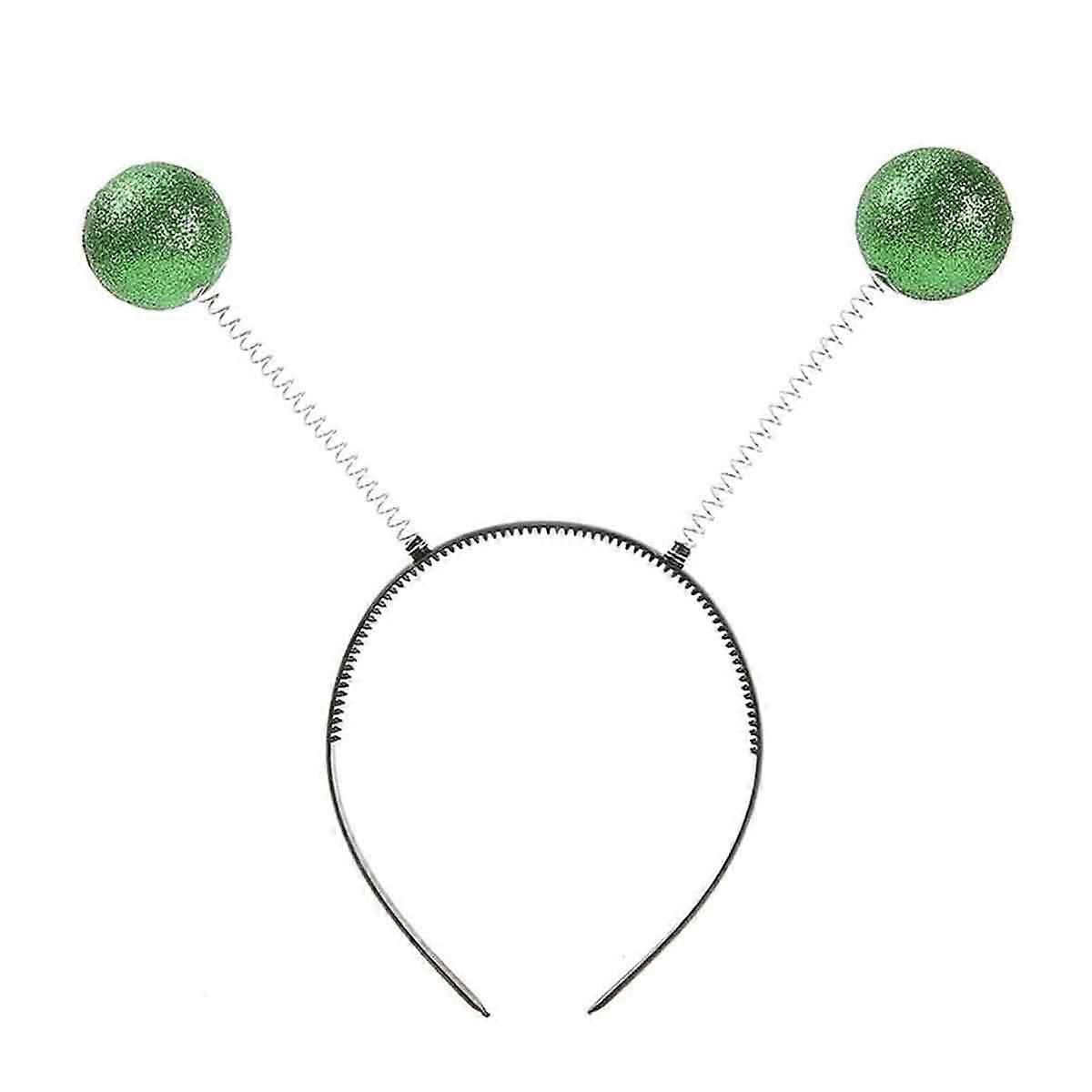 Glitter Halloween Alien Headband, Sparkly Alien Antenna