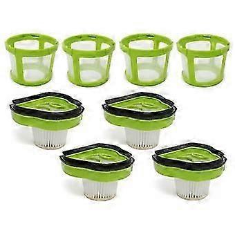 4 Pack Filter+4 Mesh Filter Frames for Bissell Pet Hair Eraser Vacuum