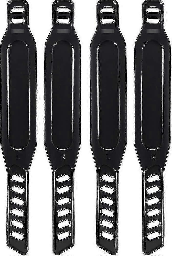 Universal Rubber Exercise Bike Pedal Straps with Easy Adjustment
