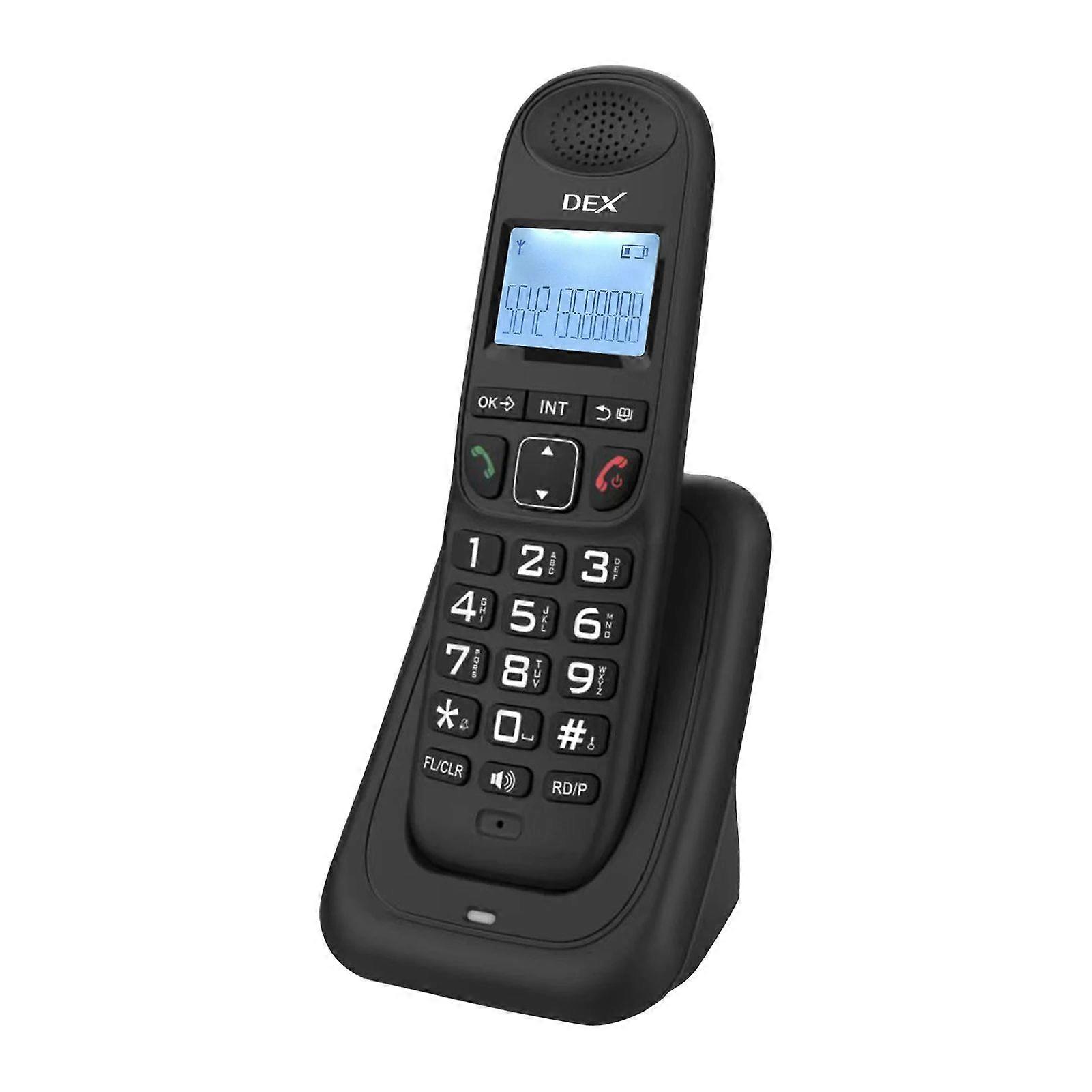 Cordless phone system, caller ID, hands-free calling, intercom, conference calling, mute function