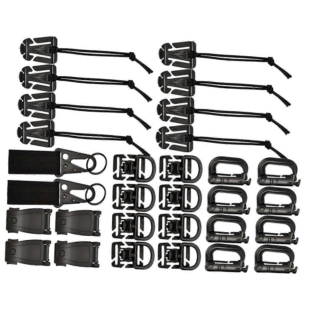 Backpack Accessories Set 30pcs Outdoor Package Bag for Hiking Climbing Camping