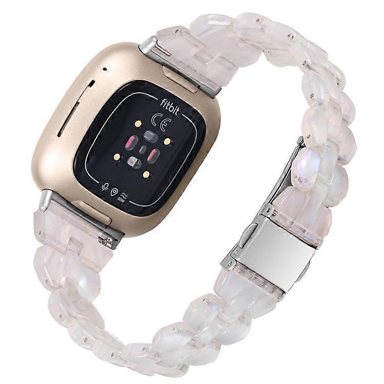 Compatible For Fitbit Versa 4 / Sense 2 Replacement Resin Watch Strap Quick Release Watch Band with Folding Clasp