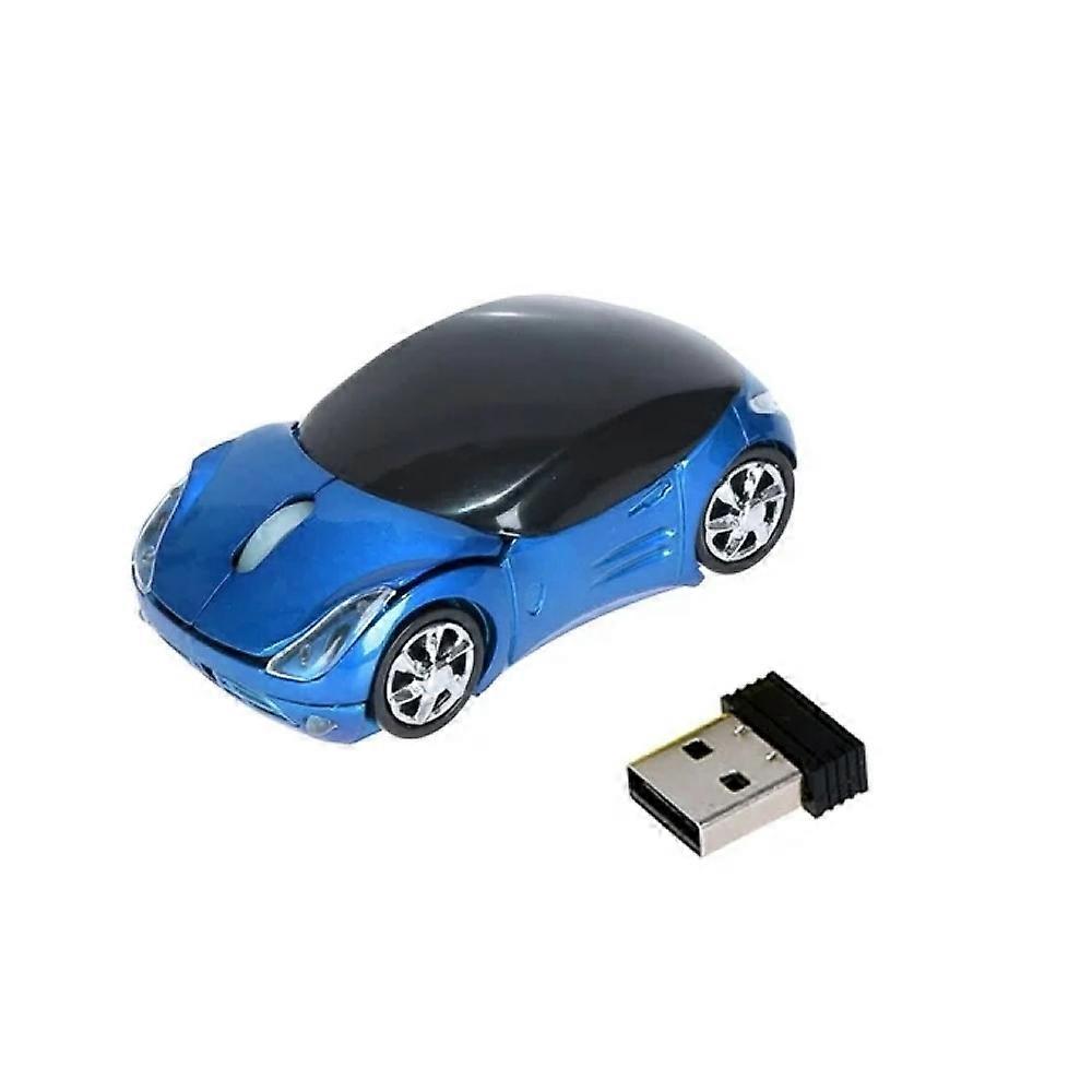 Wireless Mouse for Laptop 2.4GHz 1200DPI Car-Shape Wireless Optical Mouse USB Scroll Mice For PC Tablet Laptop Computer Blue