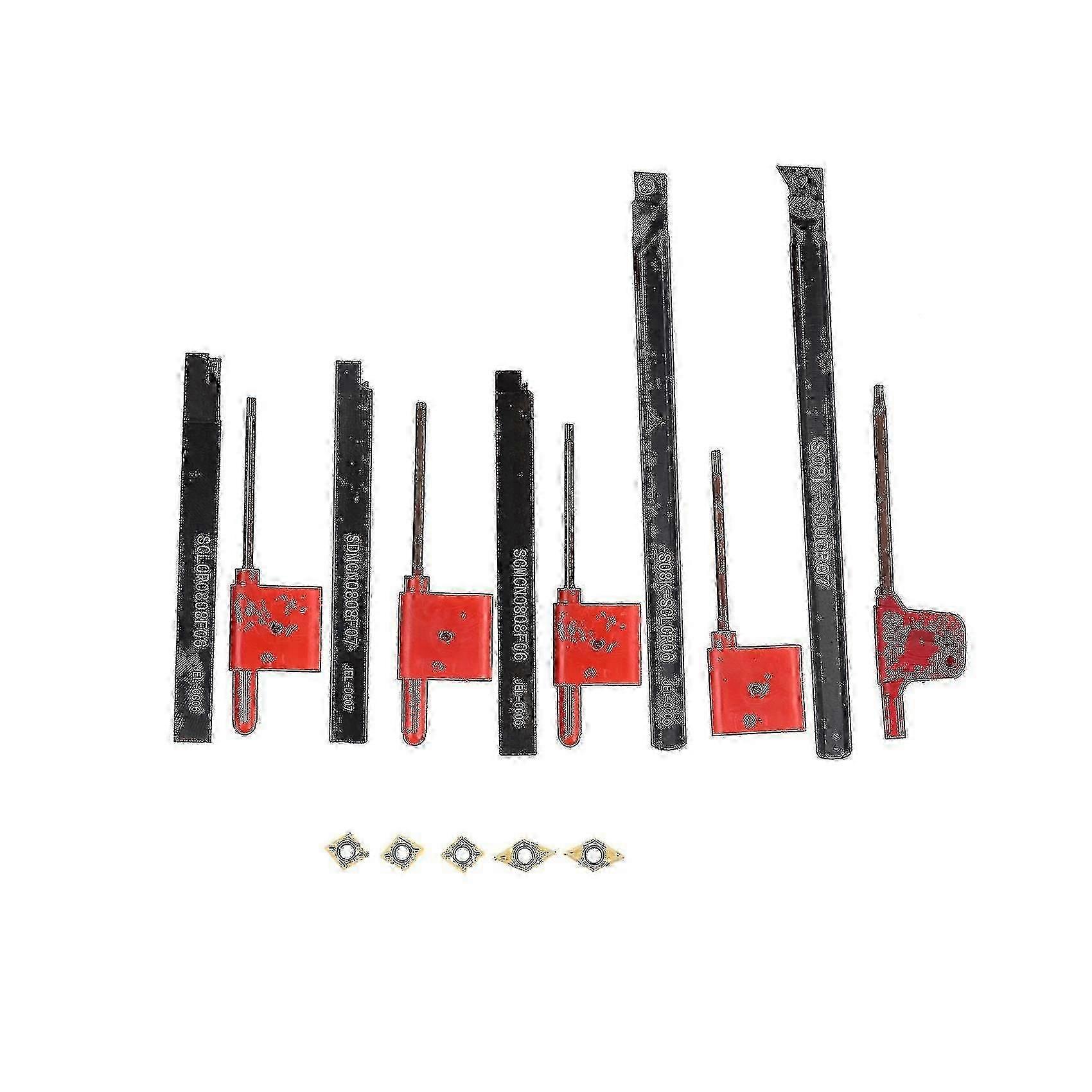 8mm Shank Indexable Lathe Turning Tool Holder With Carbide Inserts